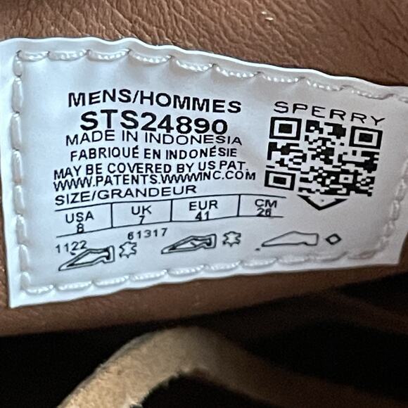 Sperry Authentic Original Men’s Size 8 Tan Suede Moc Toe 3 Eye Lug Boat Shoe NEW - Picture 9 of 9